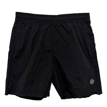 STONE ISLAND Logo Nylon Metal EcoNyl Schwimmshorts Schwarz 157338870