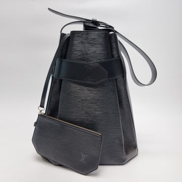 LOUIS VUITTON Epi Sac Dépaule GM Bucket Bag Schultertasche Schwarz (ausstellungsgrad, mit Pouch) 157339110