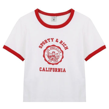 SPORTY & RICH California Emblem T-Shirt 157338620