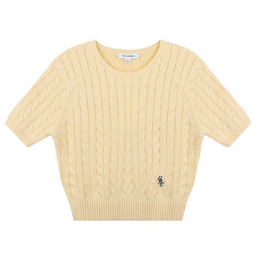 SPORTY & RICH Cable Knit Sweater 157338627
