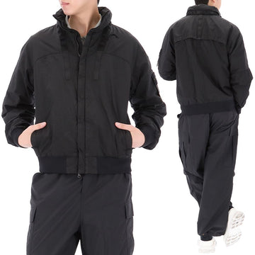 STONE ISLAND パッチ ナイロン メタル ワトロ ヒドゥン フード ジャケット 157340733