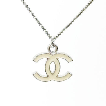CHANEL Koko-Marke Silberkette Halskette 5VCHA25075 128687925
