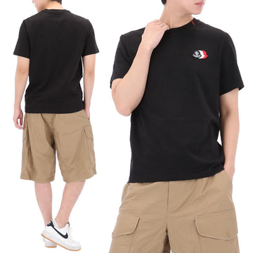 MONCLER Tricolor Logo Patch T-Shirt kurzärmlig 8C00074 89B8Q 999 157341672
