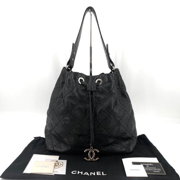 CHANEL Kalonleder Drawstring Bucket Bag Tote Bag 157341685 [P]