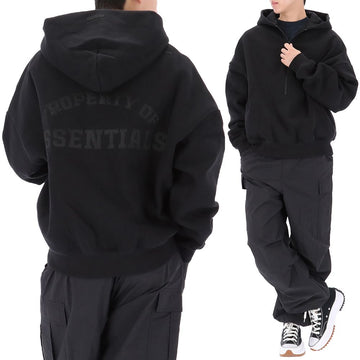 FEAR OF GOD ラウンジハーフジップフードTシャツ 192SP266911F ブラック 157342599