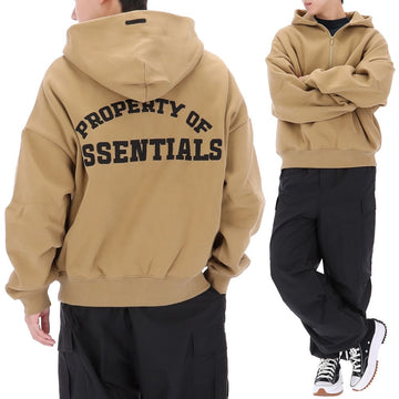 FEAR OF GOD 26SS Essentielle Eigenschaften Lounge Half Zip Hoodie 192SP266913F DUNE 157342648