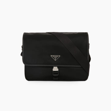 Prada Raffia Nylon Saffiano Leather Square Shoulder Bag 157343387