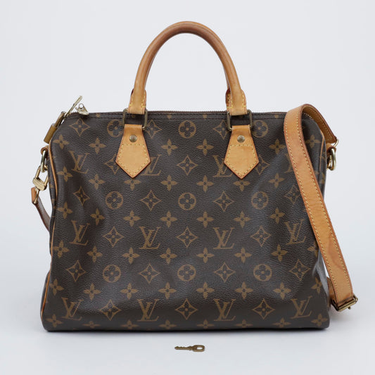 LOUIS VUITTON Speedy Bandoulière 30 Monogram Canvas Tote Bag 157091620