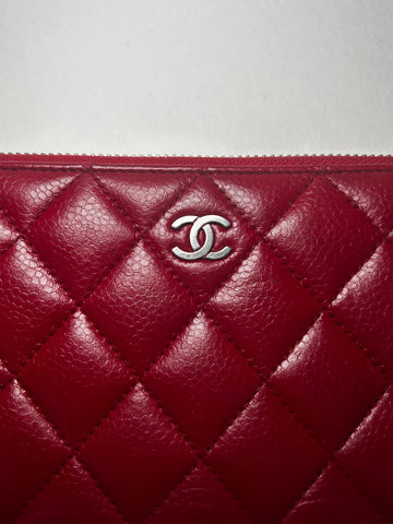 CHANEL Langwallet mit CC-Logo aus Lammleder und silberner Hardware 6TCHW20155 157343411
