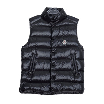 MONCLER ロゴパッチブラックパディングベスト 157119080