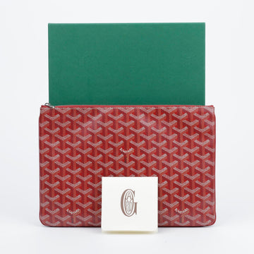 Goyard Sena MM Clutch Red 157119793