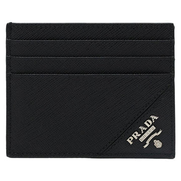 Prada Saffiano Silver Logo Unisex Card Holder 2MC223 QME F0002 149126932