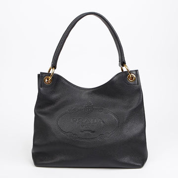PRADA Embossiertes Logo Hobo Schultertasche 157116202