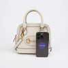 GUCCI 1955 Horsebit Mini Leder Top Handle Bag Weiß 157116770 [P]