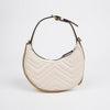 GUCCI Marmont Halbmond Mini Schultertasche Weiß 157116819 [P]