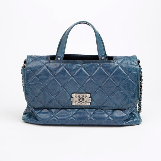 CHANEL Boy Satchel Tote Shoulder Bag 157117161 [P]