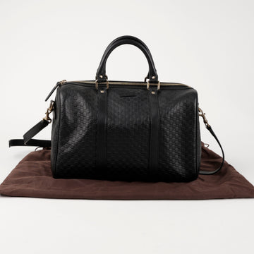 Gucci Microshima Black Boston Bag 156904712