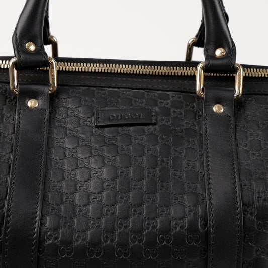 Gucci Microshima Black Boston Bag 156904712