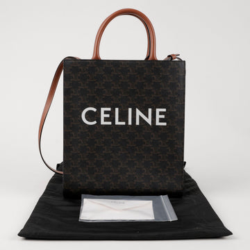 Celine Small Vertical Cabas Tote Bag Tan 156979137