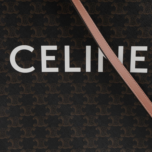 CELINE Kleine vertikale Cabas Tragetasche Tan 156979137