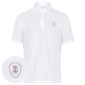 BRUNELLO CUCINELLI ホワイト チェスト ロゴ ポロ Tシャツ 26SS 154149846 [P]