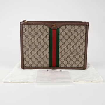 Gucci GG Supreme Canvas Ophidia Portfolio Clutch 157006247