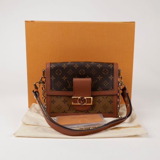 Louis Vuitton Monogram Reverse Canvas Dolphin Shoulder Crossbody Bag 157026469