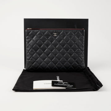 CHANEL キャビア クラシック ニュー ミディアム クラッチ A82545 157029056