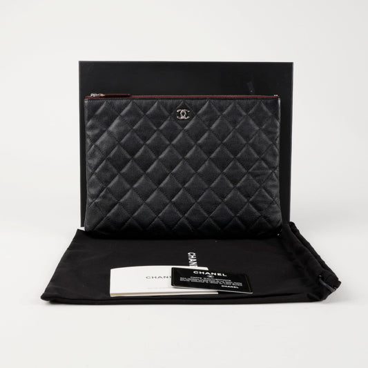 CHANEL Caviar Classic New Medium Clutch A82545 157029056