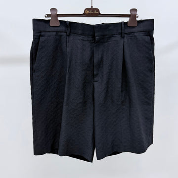 LOUIS VUITTON 25SS モノグラム シルク コットン ショートパンツ ブラック 157343771