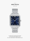 Armani Diego Square Men's Metal Watch 152826014 [P]