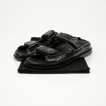 CHANEL Velcro Mule Slippers Size 36 G45507 157297181