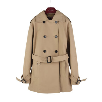 GUCCI Doppelt gefütterter Gürtelkurztrenchcoat 36 37372-1 157343971