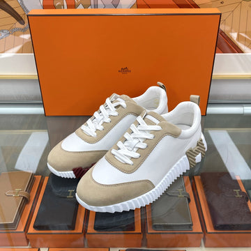 HERMES バウンシングスニーカー ホワイト/ベージュ H221176 157344075