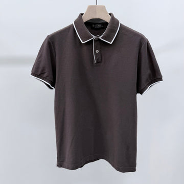 Loro Piana Cotton Polo Short Sleeve Shirt Brown 157344255