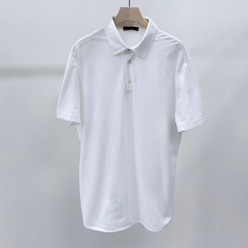 LORO PIANA Baumwoll-Poloshirt Kurzarm Weiß 157344268