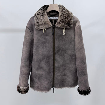 ACNE STUDIOS Leder-Mustangjacke S+ / Größe 44 157344273