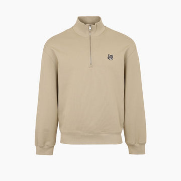 Maison Kitsune Fox Head Half Zip Sweatshirt 157343782