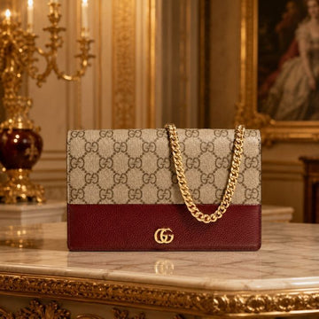 Gucci GG Marmont Chain Wallet Bi-Color 497985 AAE5E 6258 150949960 [P]