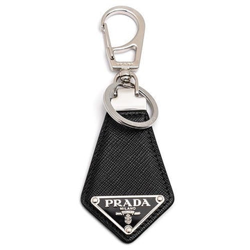 PRADA サフィアーノ三角ロゴキーリング 142785782