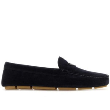 Prada Suede Triangle Logo Driving Shoes 149847856