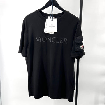 Moncler Logo Short Sleeve T-Shirt Black 157347961