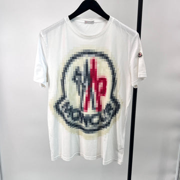 Moncler Big Logo Short Sleeve T-Shirt White 157347973