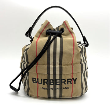 Burberry Poewe Bucket Pouch Beige 157349217