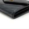 SAINT LAURENT Monogram Matelassé Kompakt Geldbörse Schwarz 157349566 [P]