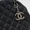 CHANEL Caviar Mademoiselle Bowling Bag Schwarz 157350202 [P]
