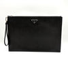 Prada Saffiano Triangle Logo Clutch Bag Black (2NH001) 157350797 [P]