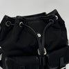 Prada Two Pocket Triangle Logo Nylon Backpack Black 157351232 [P]