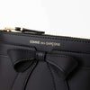 COMME DES GARCONS クラシックビッグボウスモールポーチ財布 157363849 [P]