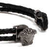 Versace 26 Medusa Braided Leather Bracelet 157364954 [P]